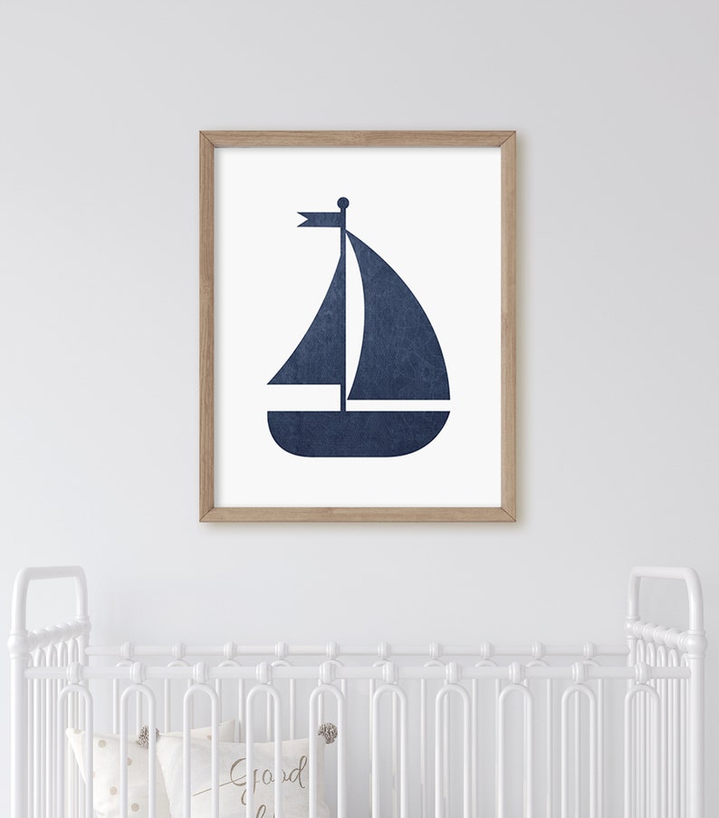 Baby Boy Nautical Nursery Wall Art Prints Boy Nursery Print Etsy