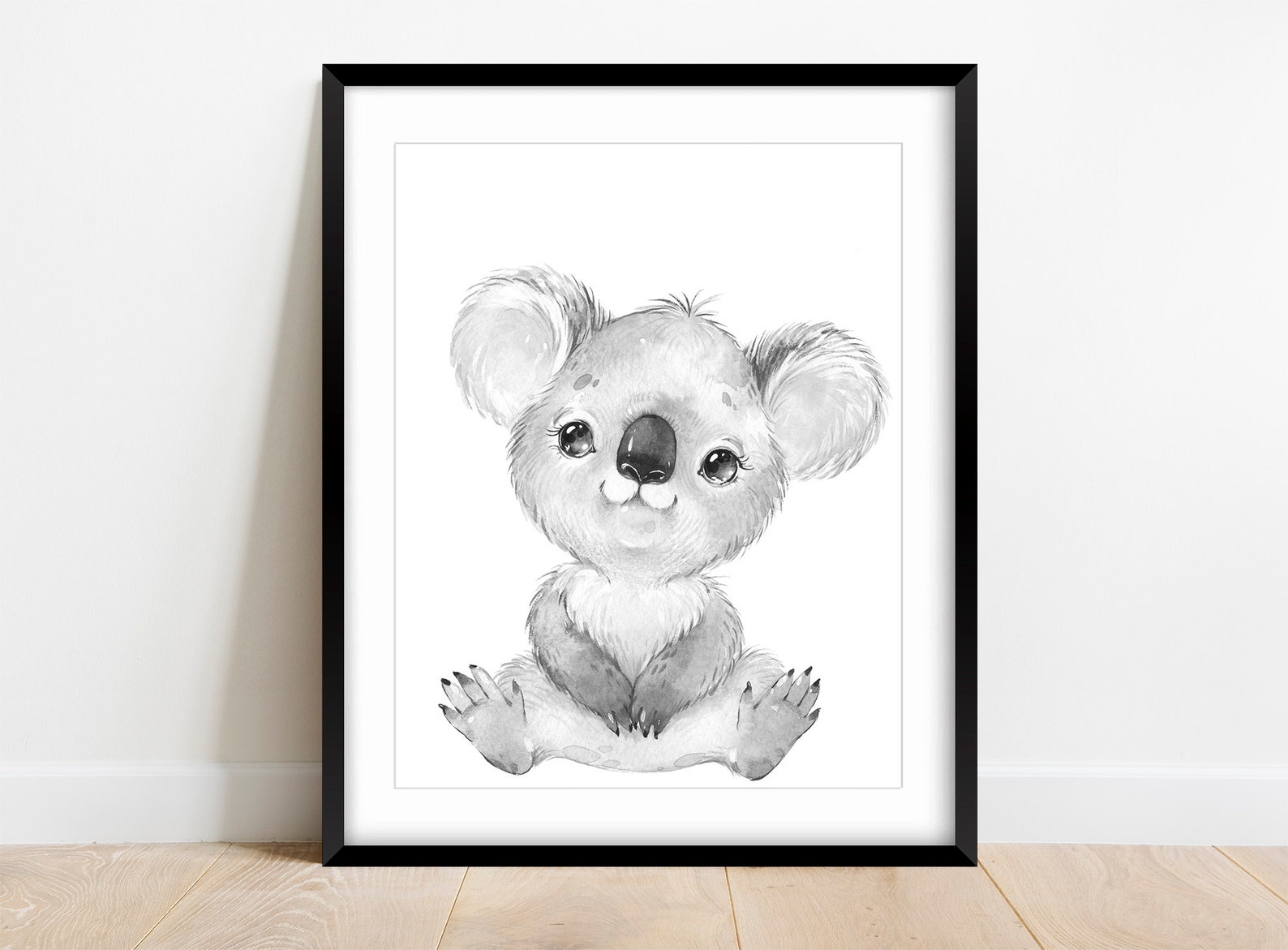 6 Black and White Animal Nursery Prints Baby Animal Prints Etsy