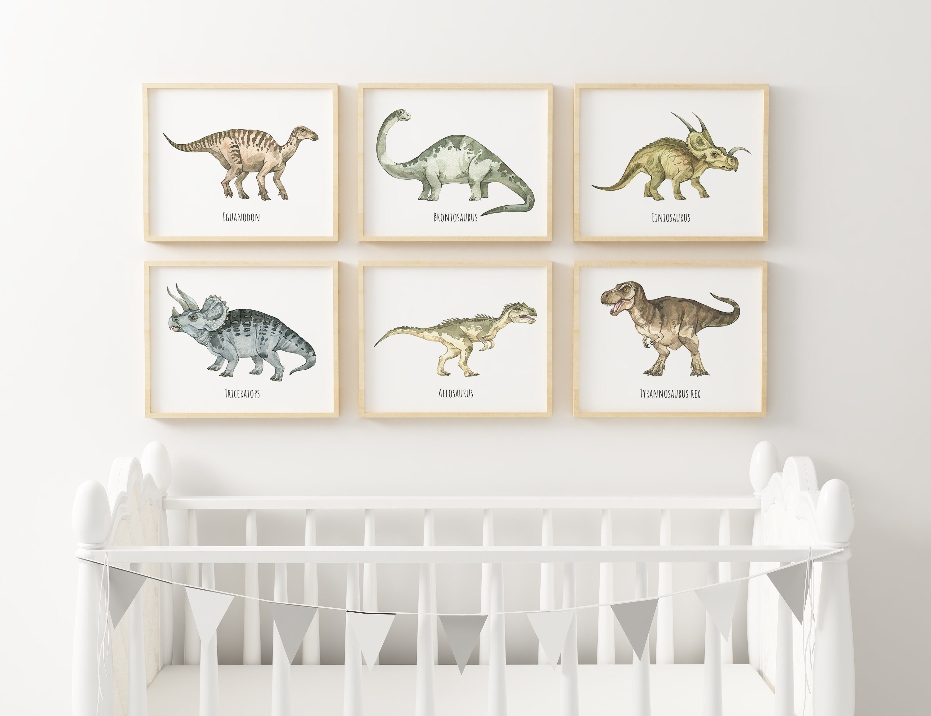 Nursery wall art dinosaur prints nursery decor kids room decor dinosaur decor nursery art boy set of prints boys nursery art