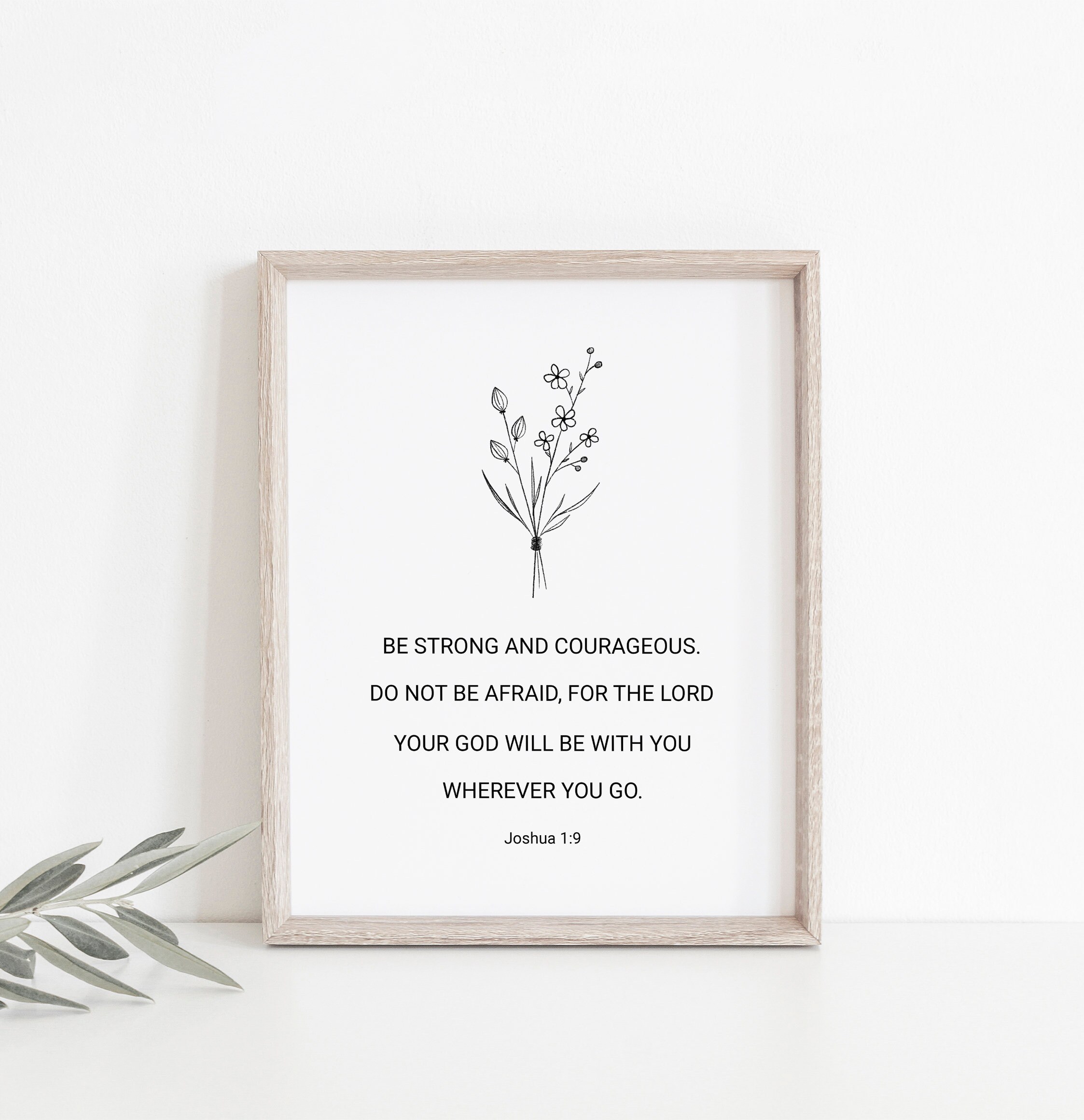 3 Nursery Bible Verses Baby Girl Nursery Scripture Be Strong Etsy
