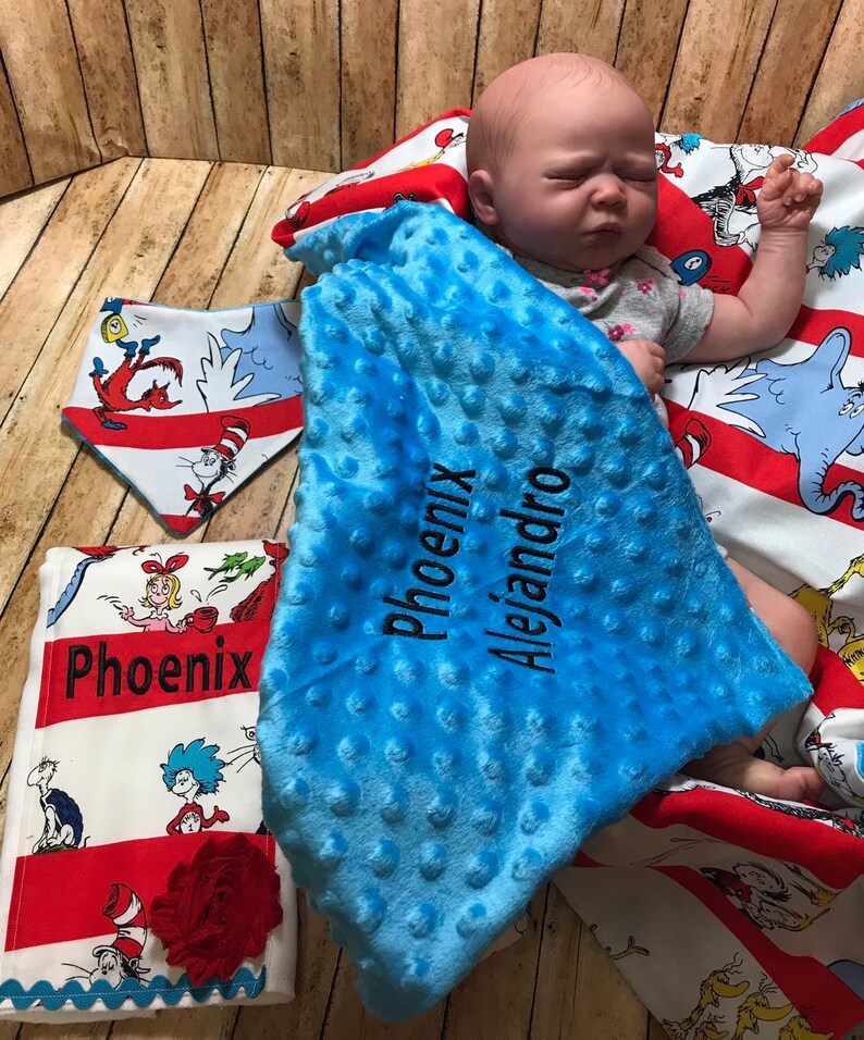 Personalized Minky Baby Blanket Blanket With Name Baby Etsy