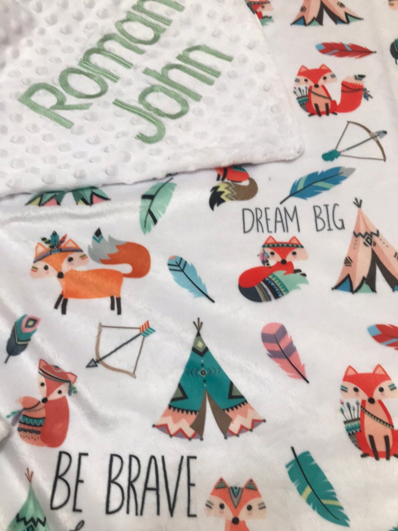 personalized minky baby blankets