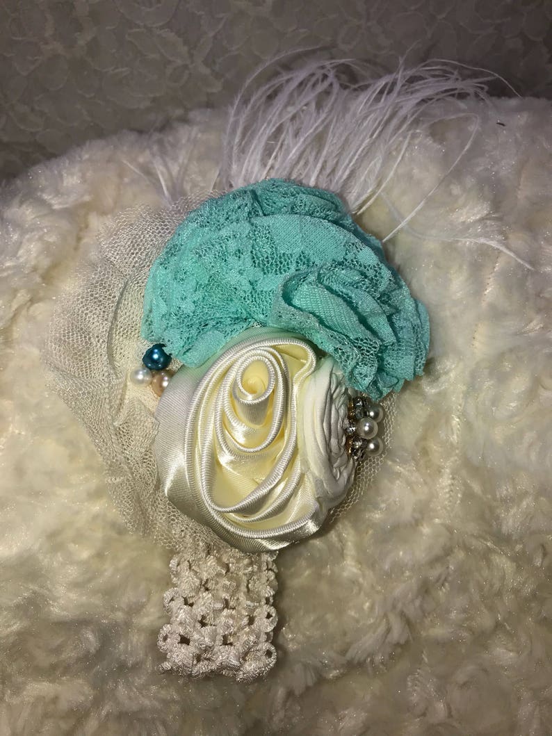 Shabby Chic Newborn Headband