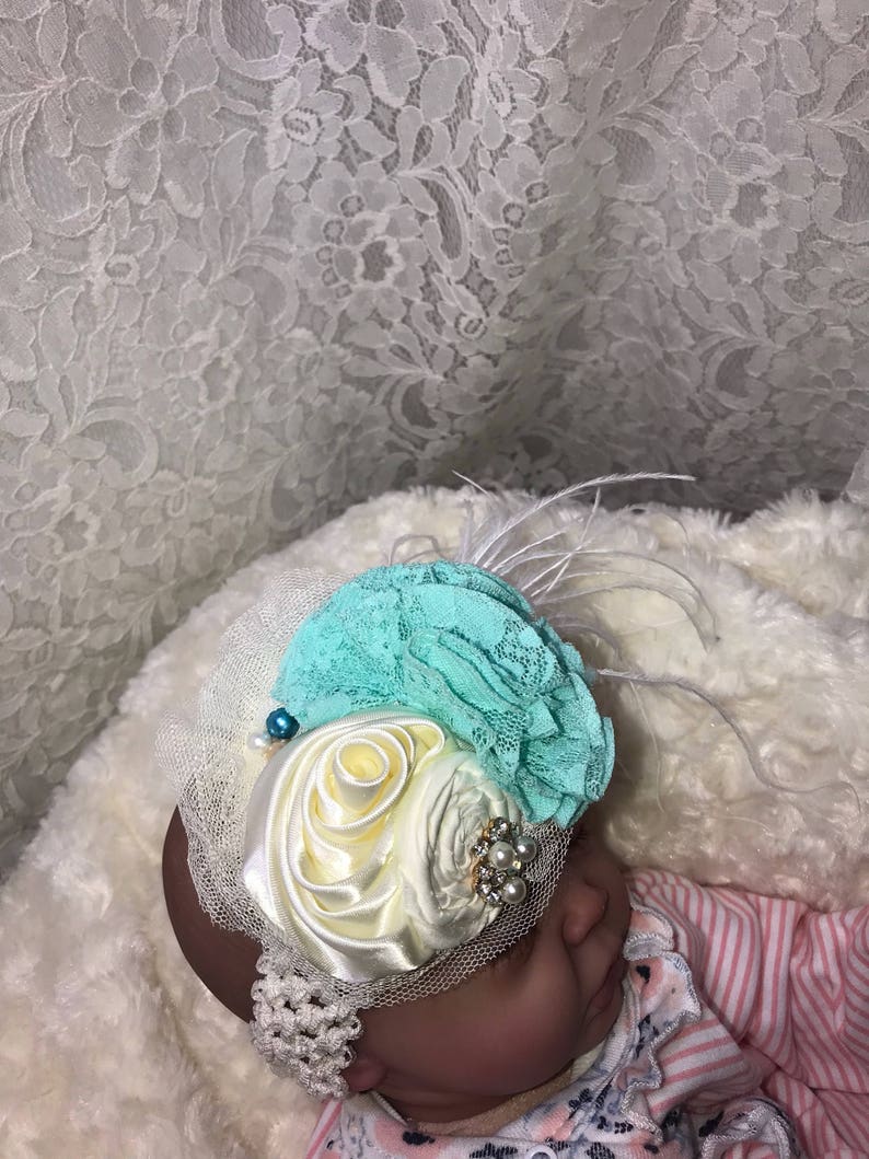 Shabby Chic Newborn Headband