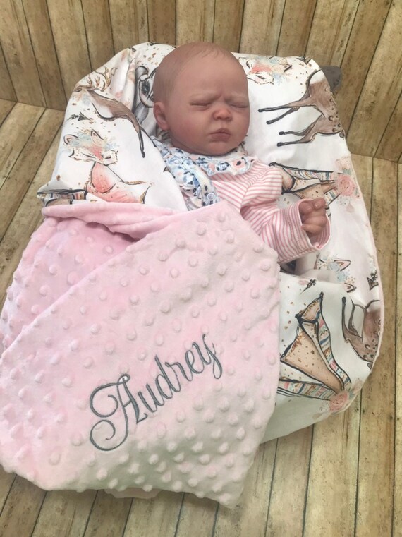 Personalized Minky Baby Blanket Blanket With Name Baby Etsy