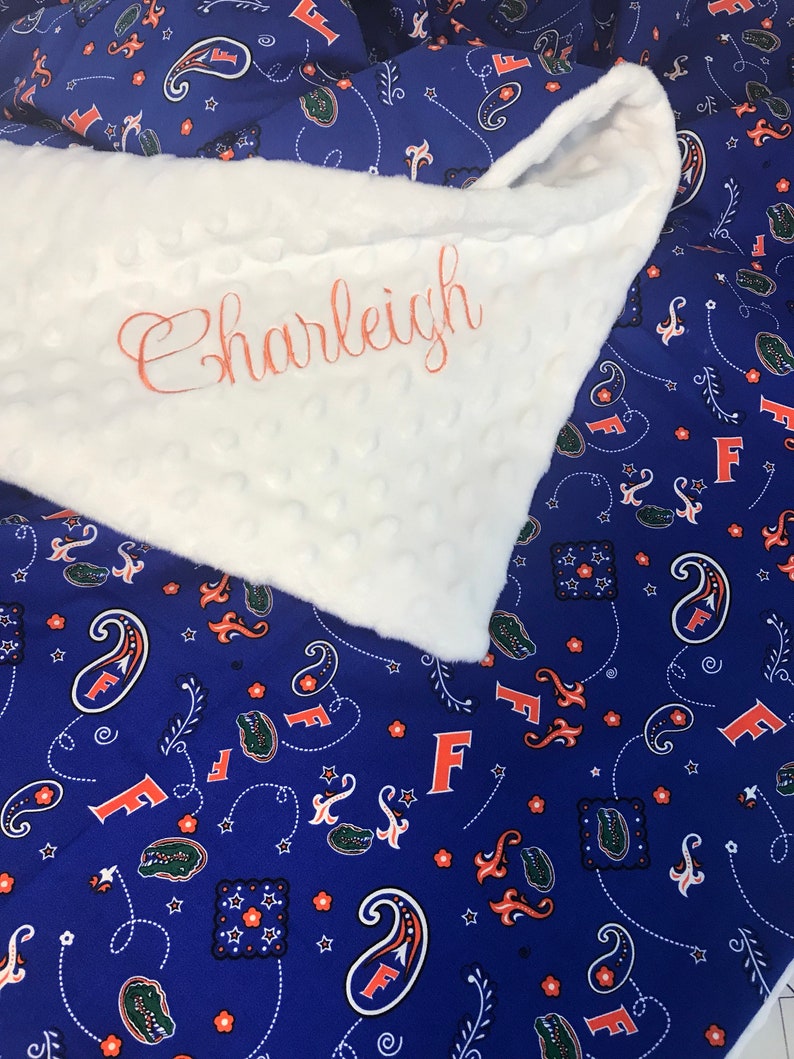 Personalized Baby Blanket Gator Blanket Personalized Baby Etsy