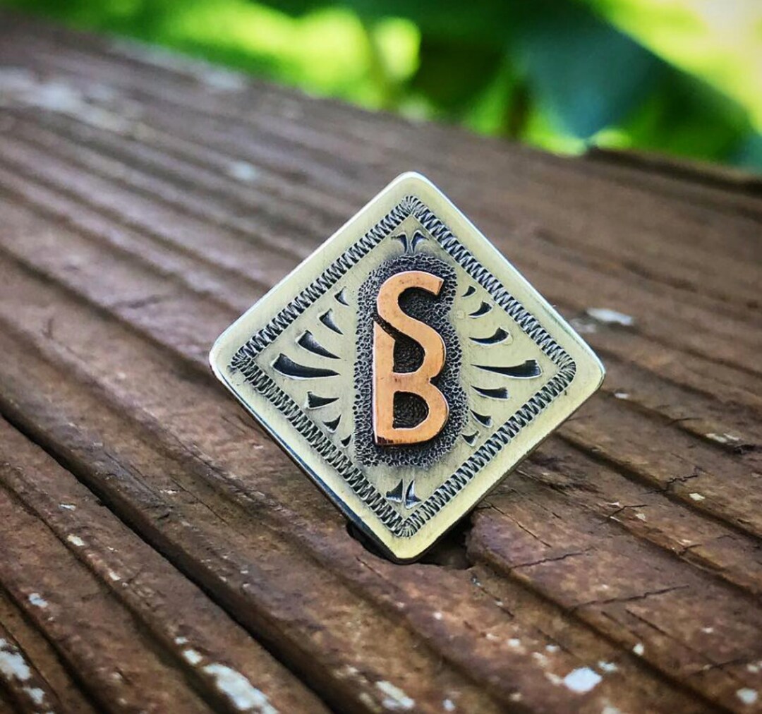 Custom Hat Pin//cattle Brand Hat Pin//ranch Brand Hat Pin Etsy