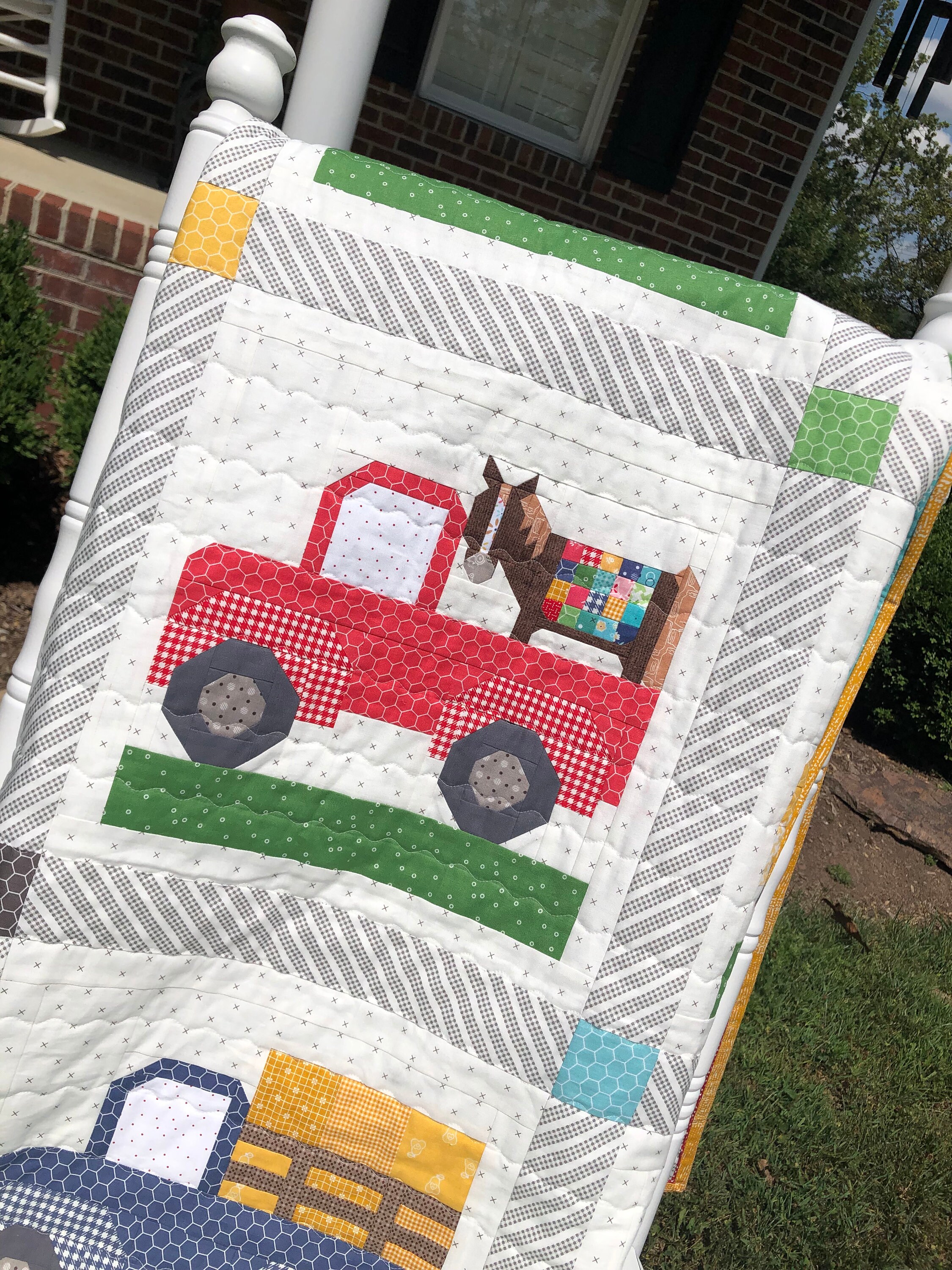 Farm Pickup Truck Quilt Quilt For Sale Handmade Etsy