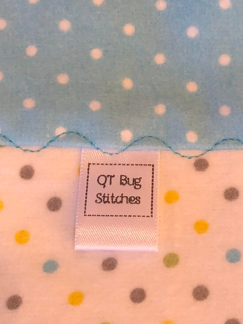 Blue Polka Dot Flannel Blanket Polka Dot Receiving Blanket Baby Boy Flannel Blanket, Kaufman Blue Baby Blanket,Blue Dot Flannel Blanket
