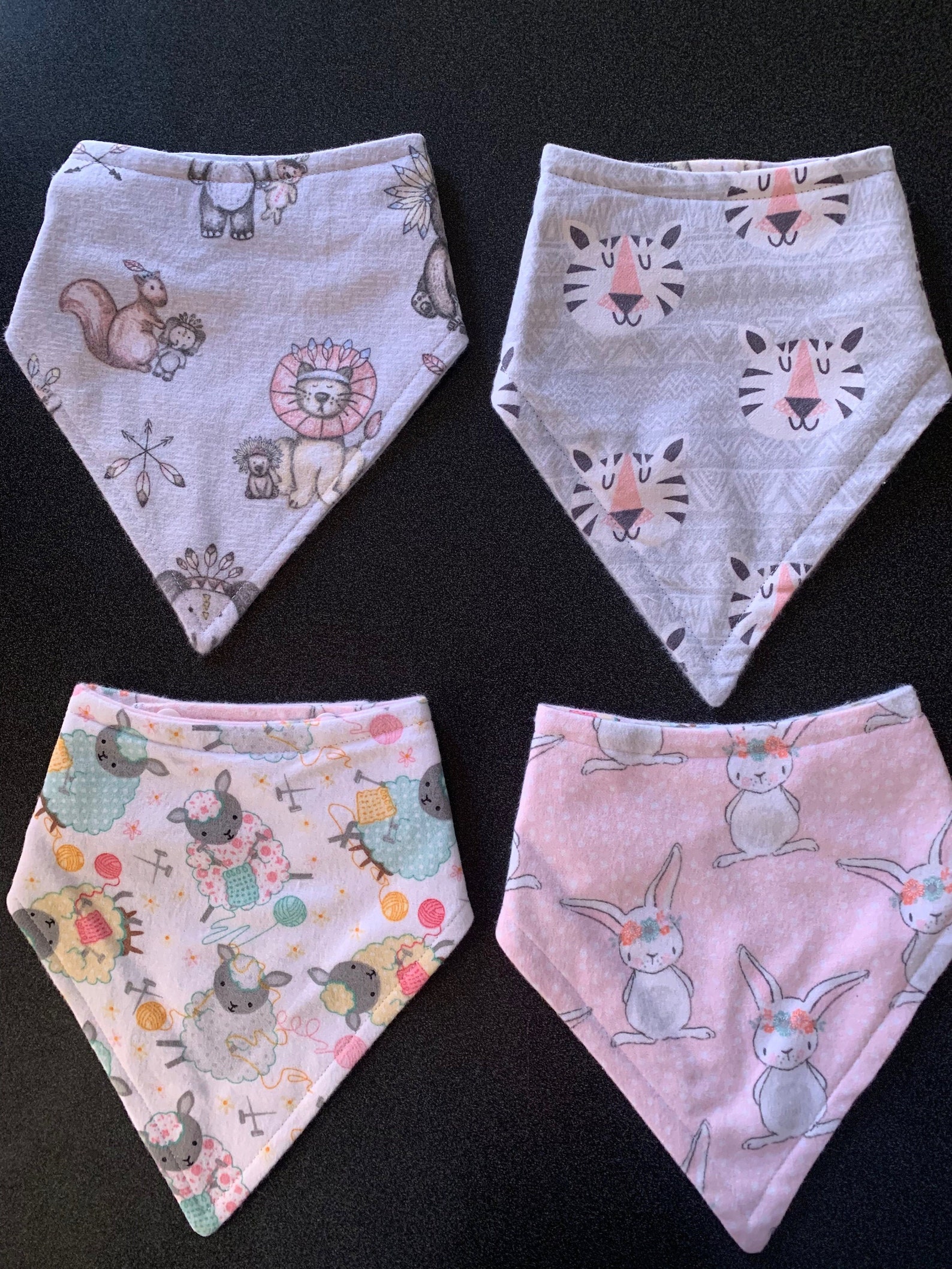 Waterproof Baby Girl Bandanas 4 12 Months, 2 for 15.00 Etsy
