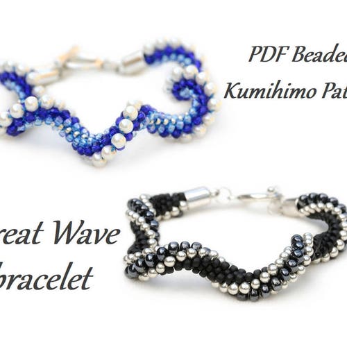 PDF Beaded Kumihimo Pattern Diamonds Kumihimo Bracelet Etsy