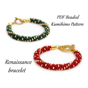 PDF Perlen Kumihimo Muster - Renaissance Kumihimo Armband