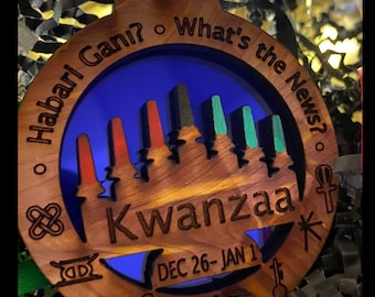 Enkel Kwanzaa-ornament van Melanin Sol Creations * DIGITALE DOWNLOAD *