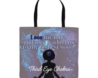 Third Eye Chakra Tote – Empowered Melanin Chakra Alchemy Collection