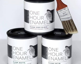 Wise Owl Clear One Hour Enamel Top Coat Sealer Quart