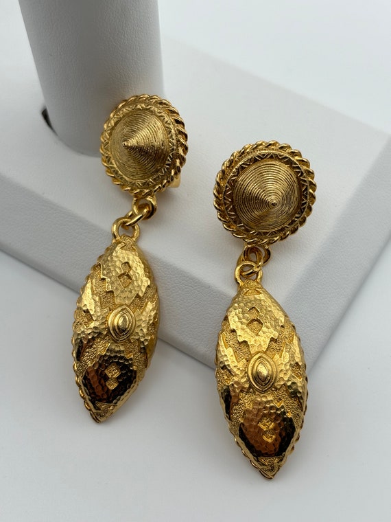 Boucles D'oreille Clips Vintage Années 80 – ORENA PARIS, Doré, Occasion En Bon état
