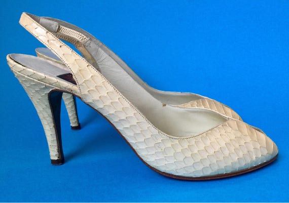 anne klein snakeskin heels