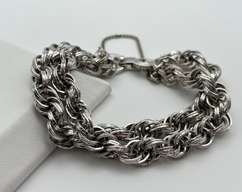 【VINTAGE HOLLYWOOD】Matte Classic Chain Bracelet s-l400.jpg