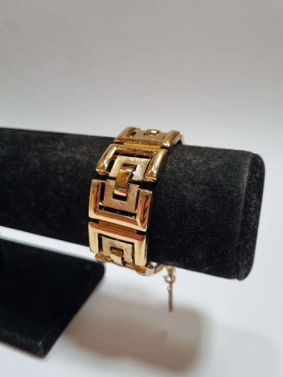 Buy Monet 60s Vintage Gold Plated Geometric Link Bracelet Online
