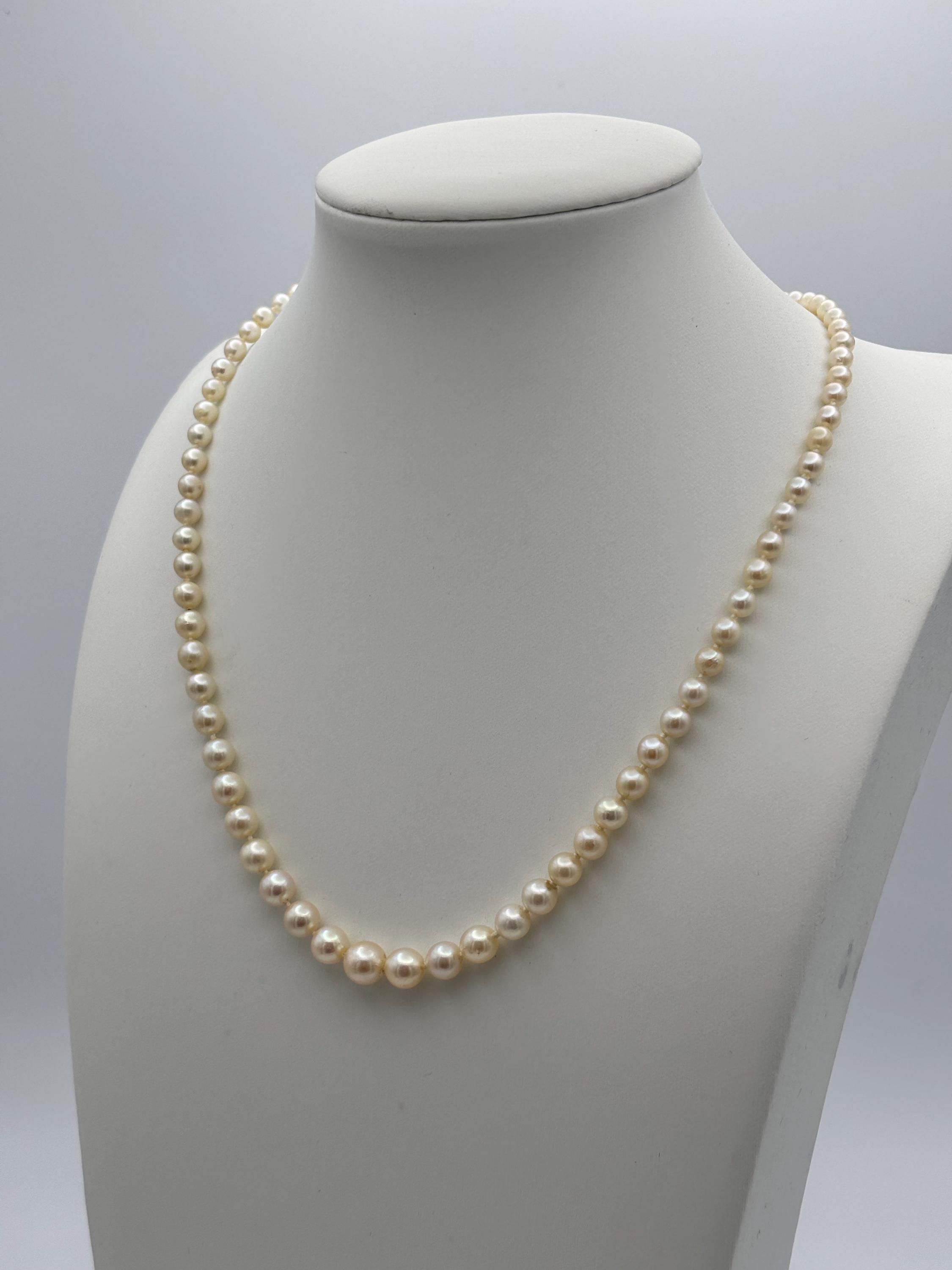 Collana Girocollo Vintage Con Perle A Strati Singola - Collana Con Perle Finti Argento Per Donne E Ragazze - Boho Regolabile - 4