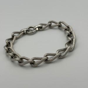 Napier, 80s vintage silver plated chain link bracelet