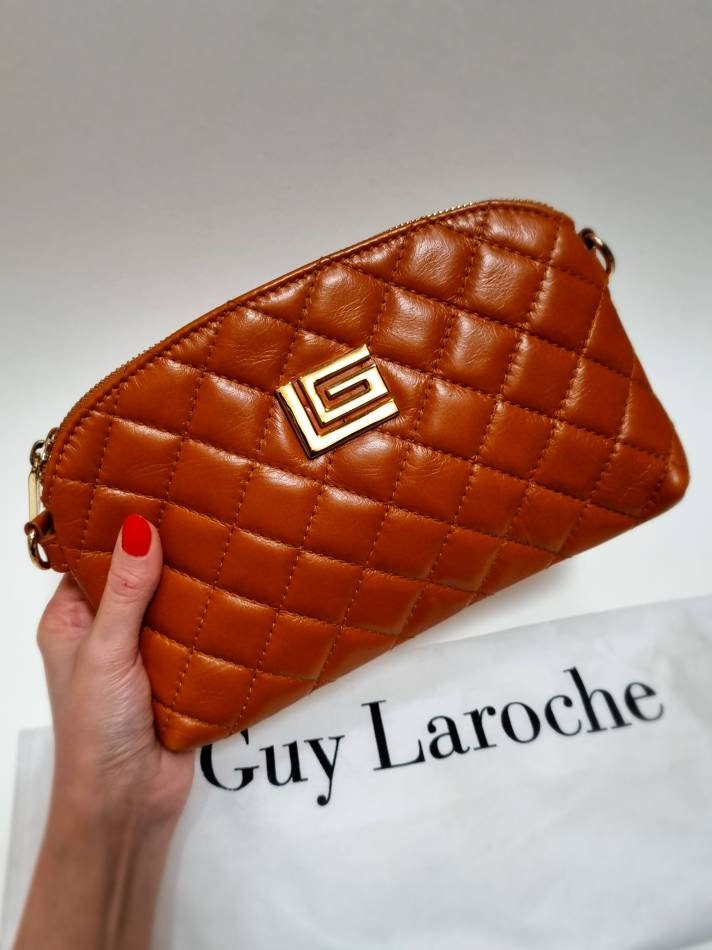 Guy Laroche women's bag with embroidered logo Brown