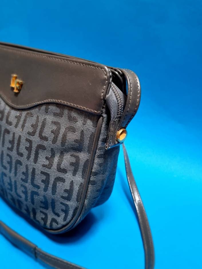 Louis Féraud 80s Vintage Logo Crossbody Bag