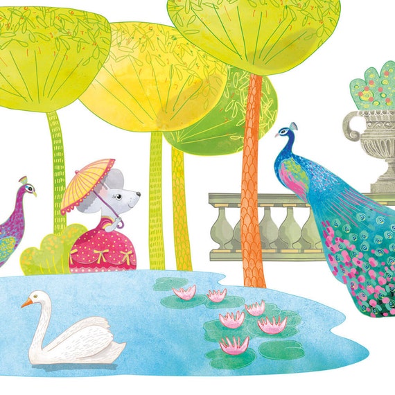 Kids Wall Decal Girl Wall Decals Nature Decal Nursery Etsy