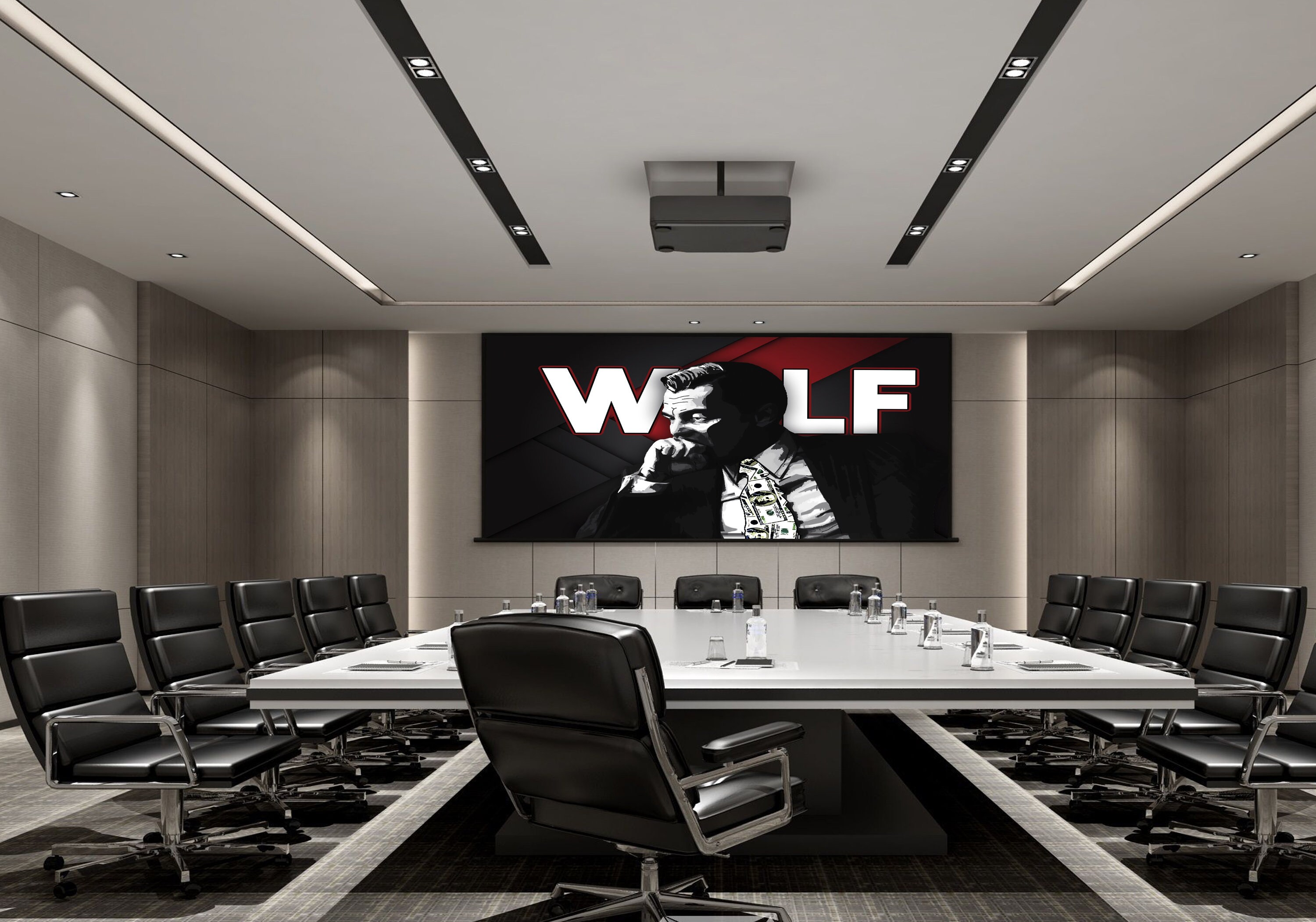 The Wolf Of Wall Street Unique Art Print Office Wall Art | Etsy