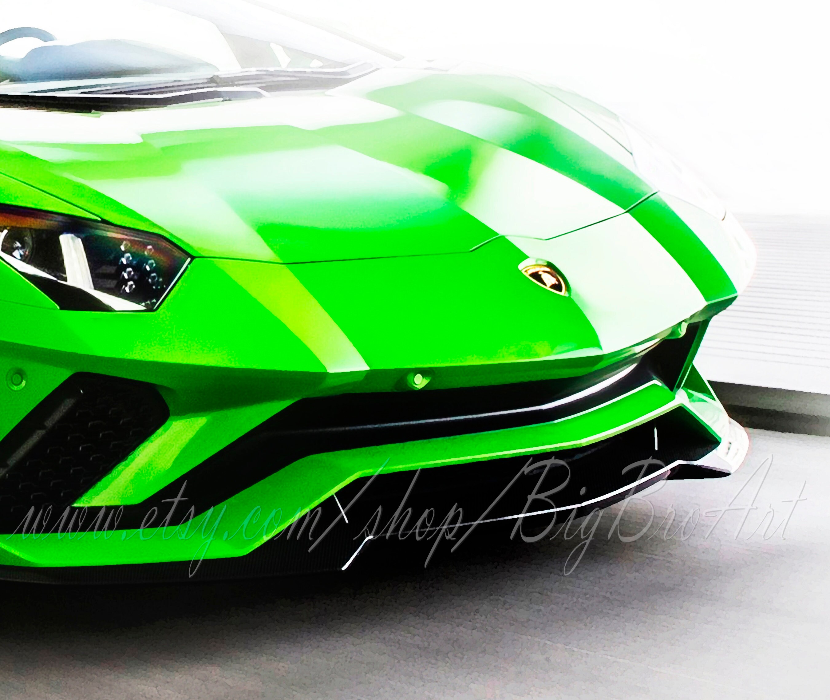 5 SET CARS Prints Fashion CAR Wall Art Car Canvas Car Etsy