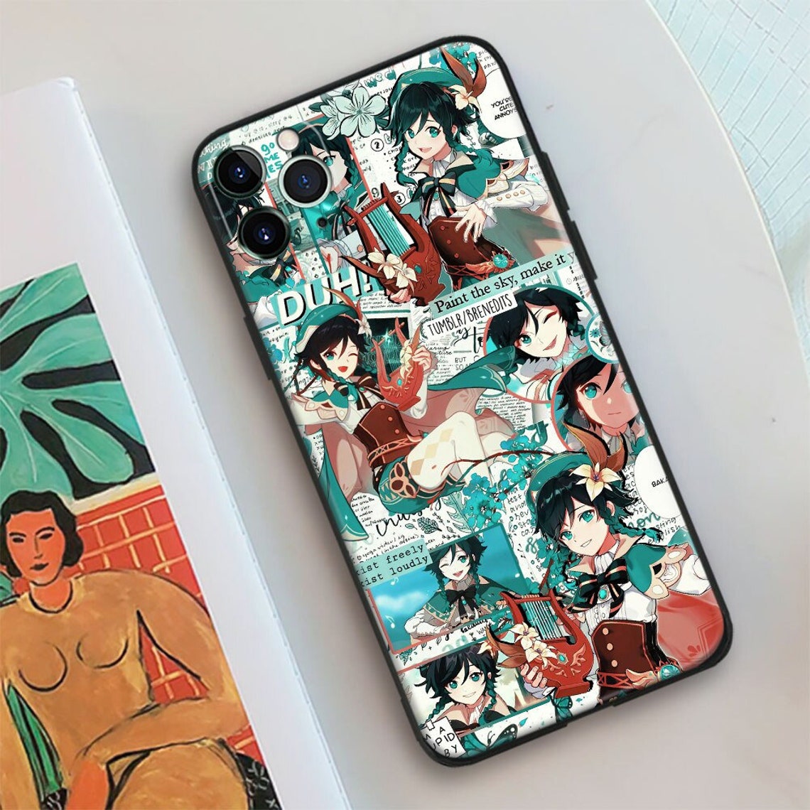 Genshin Impact Venti Phone Case Anime Gifts Etsy