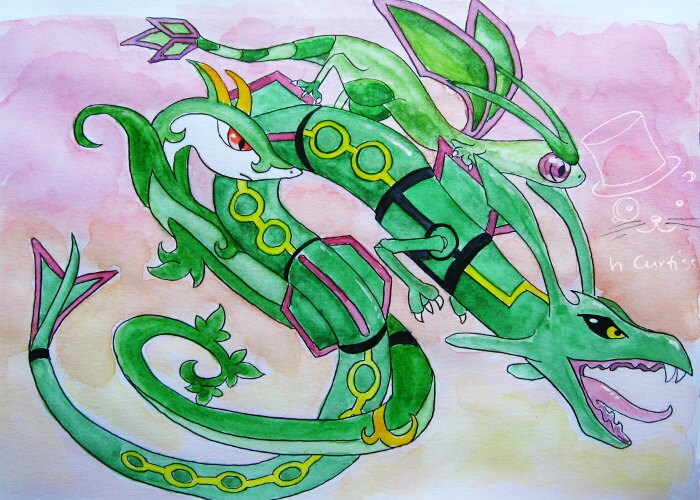 how to draw legendary pokemon rayquaza