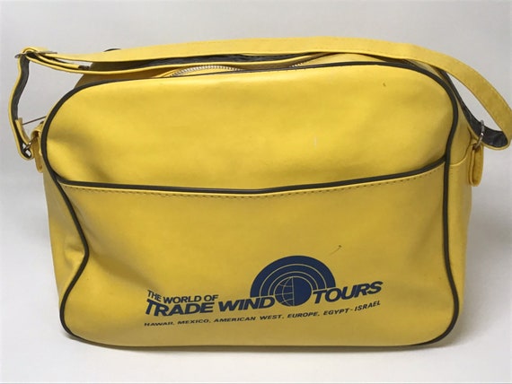 Vintage Trade Wind Tours Travel Bag / 1970s
