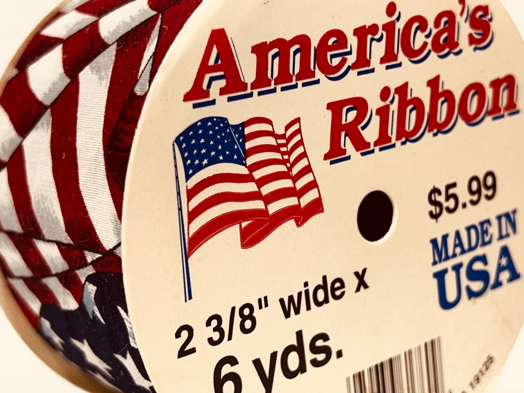 Vintage America’s Ribbon / Red White Blue Flag Ribbon / Made in USA - Etsy