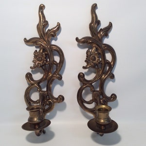 Vintage Brass Wall Sconces / Gatco