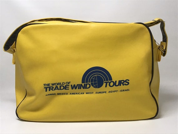 Vintage Trade Wind Tours Travel Bag / 1970s View 5