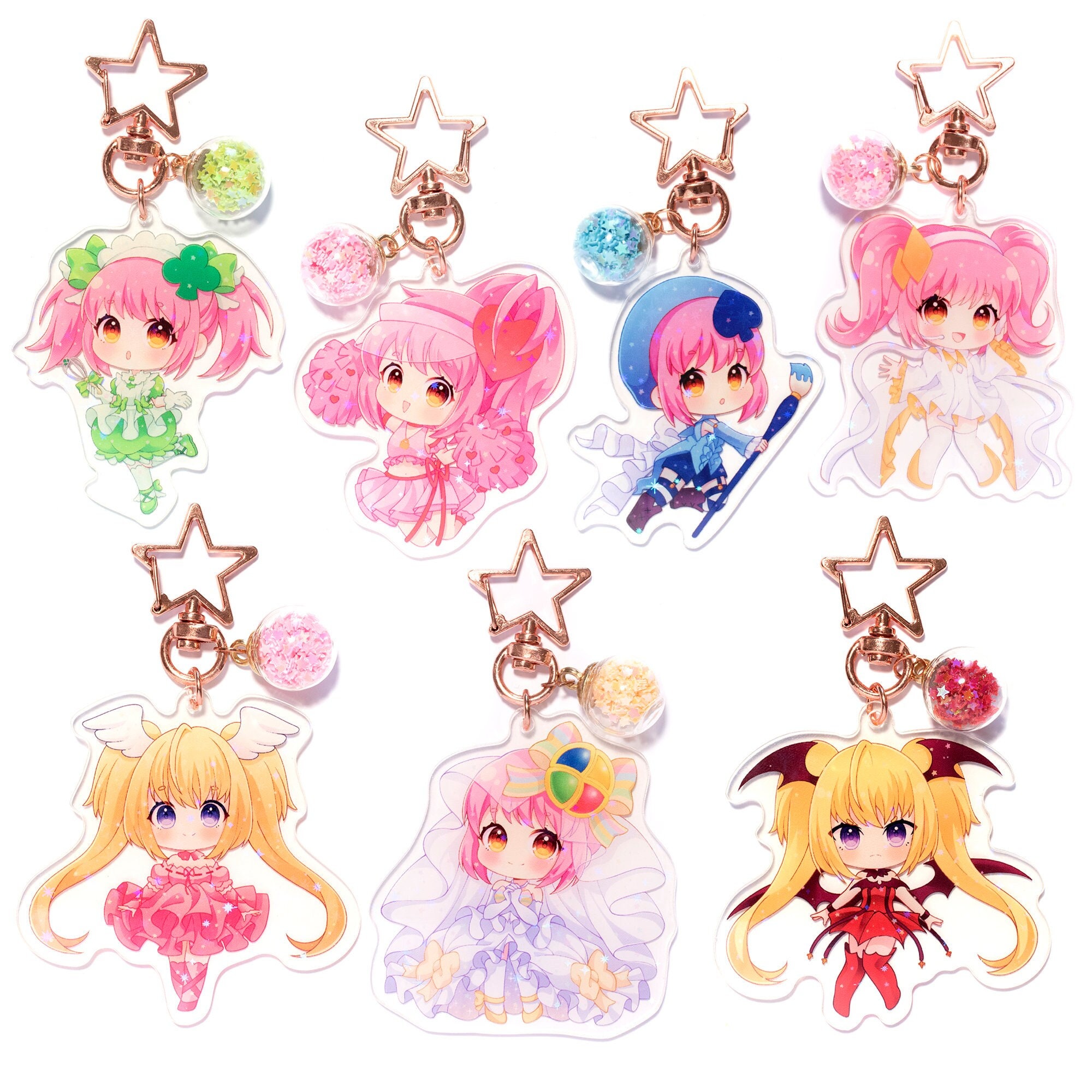 郵送買取 新品5台以上送料無料キャンペーン中！！  Shugo Chara Holographic Acrylic Keychains - Etsy Bags&Wallets