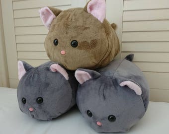 Cat Roll Plushie Kawaii Neko Kitty Stuffed Animal Plush
