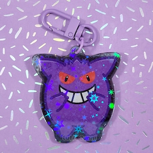 Gengar Acrylic Charm Keychain