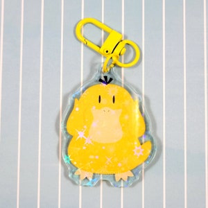 Psyduck Acrylic Charm Keychain