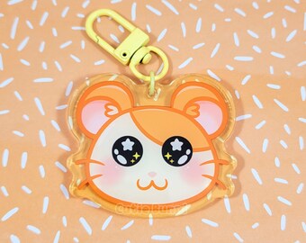 Hamtaro Hamster Acrylic Charm Keychain