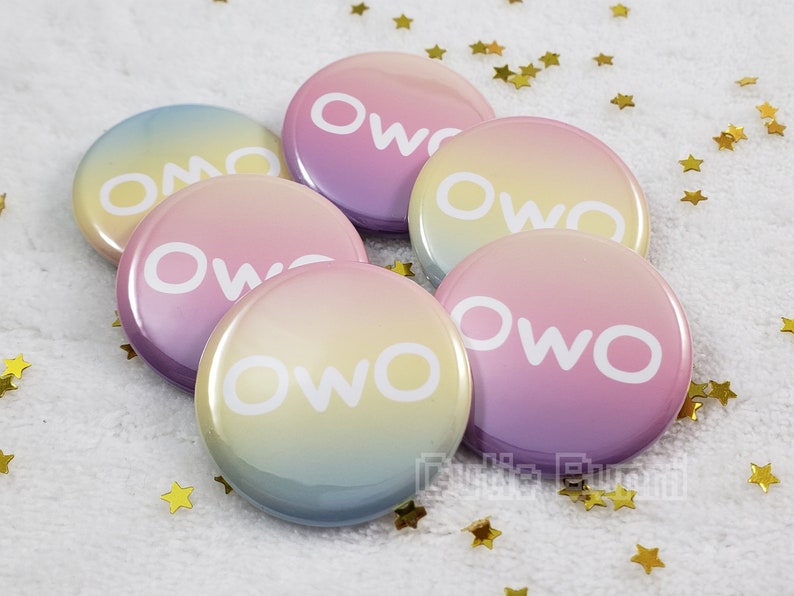 OwO What/'s This Emoji Meme Button Pin