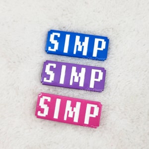 Simp Mini Enamel Pin | Funny Gift