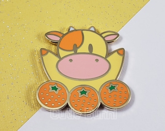 Fruit Cow Enamel Pin | Story of Seasons | Harvest Moon