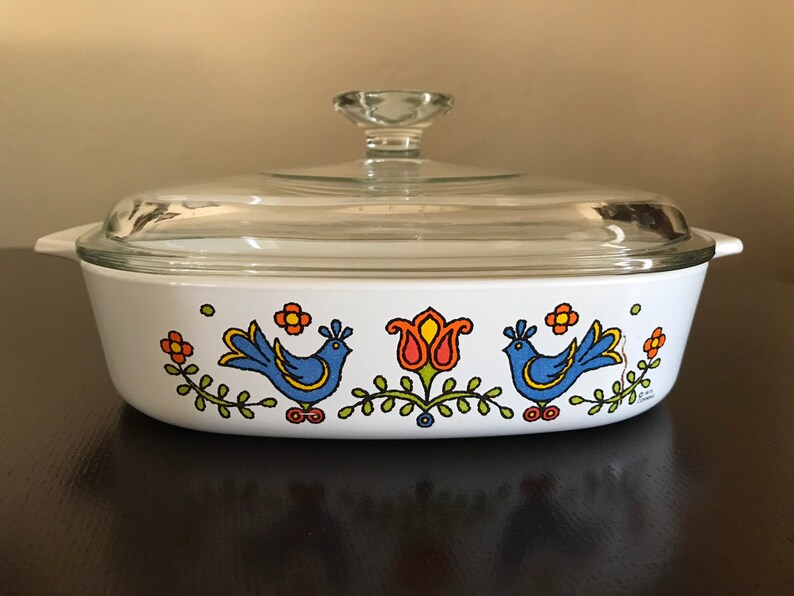 Corning Ware 8x8x1 34 Quart Casserole Country Festival A-8-B