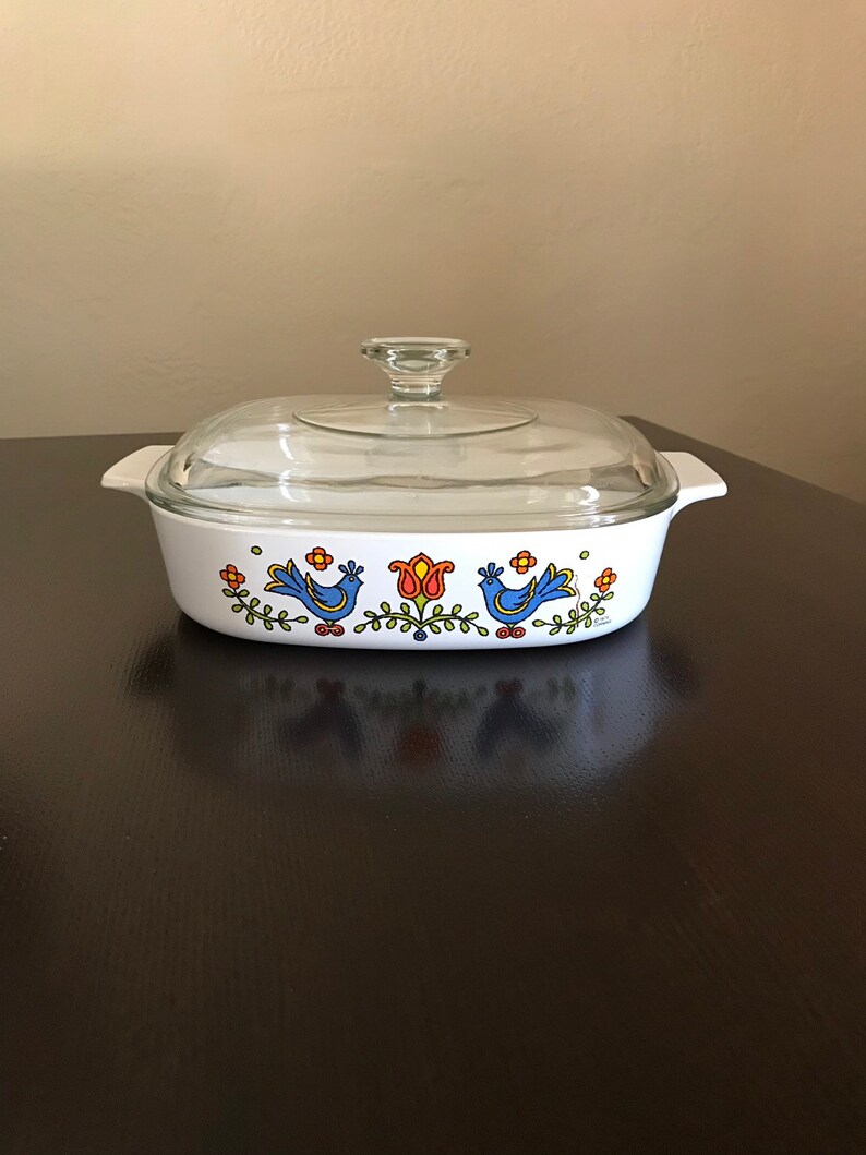 Corning Ware 8x8x1 34 Quart Casserole Country Festival A-8-B