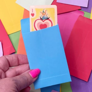 Set of 20 Gummed Coin Envelopes in Bright Colors. Junk Journal Supply. Pocket.