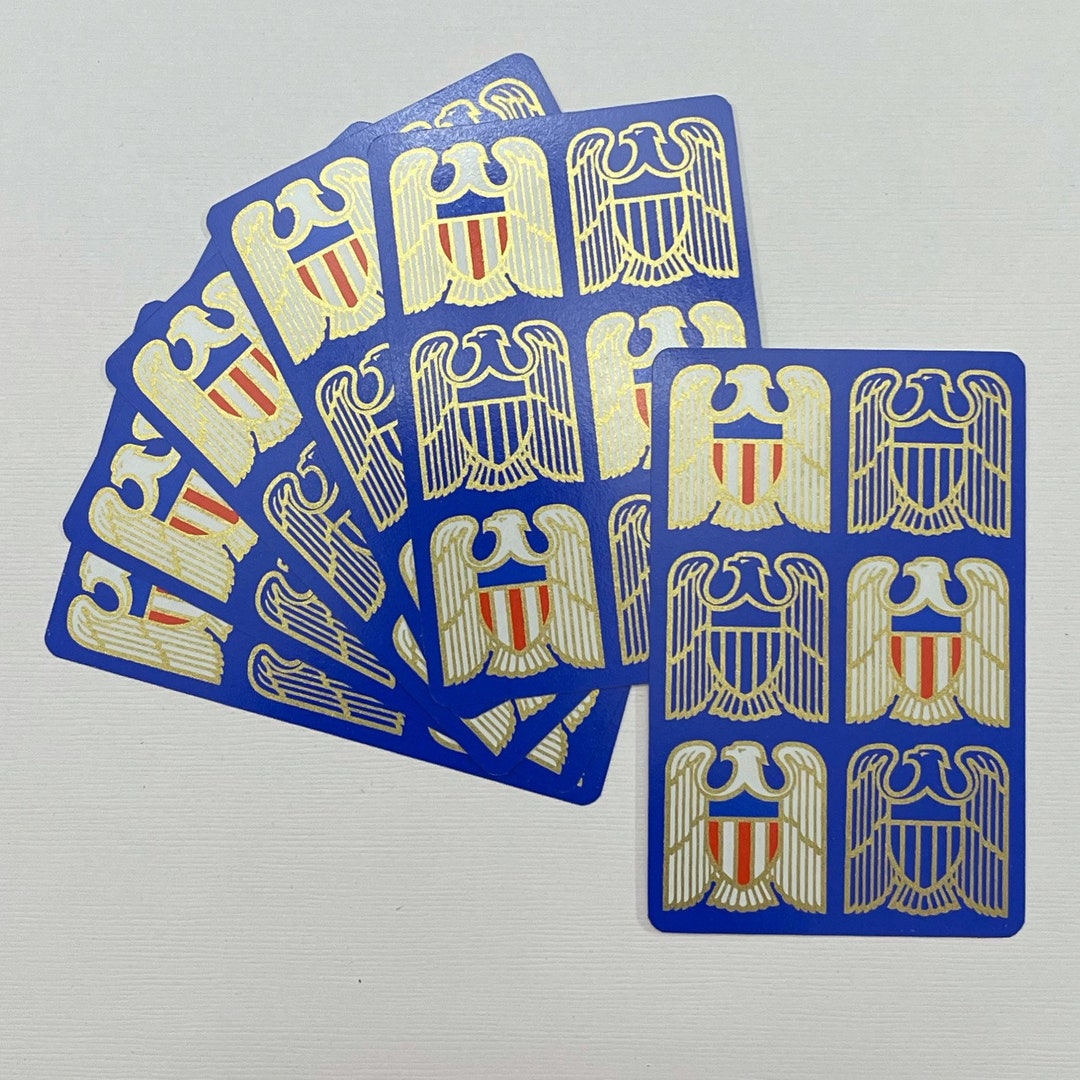 Set of 6 New Playing Cards With Statue of Liberty. Patriotic