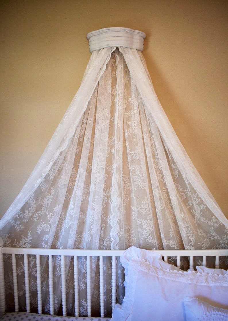 Lace Bed Crown Canopy Etsy
