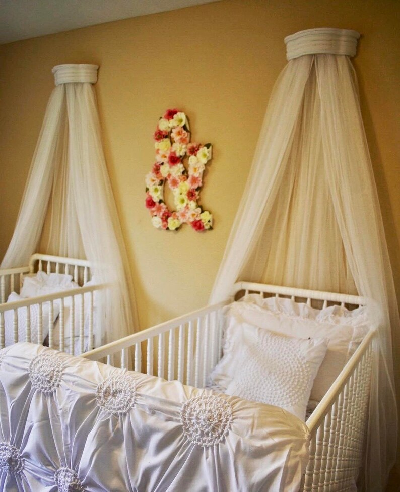 Bed Canopy with Double Material Bed crown canopy crib Etsy